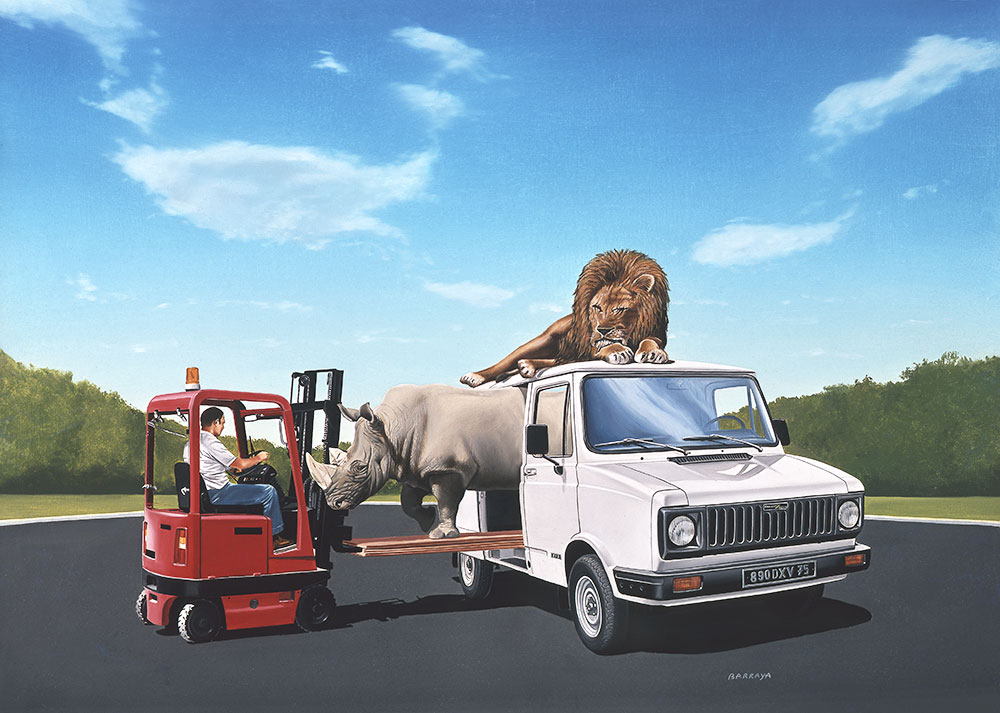 Livraison au zoo.